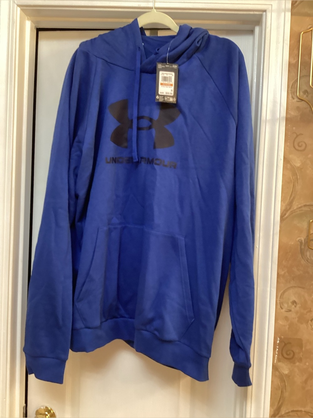 Under Armour Men's Blue Logo Hoodie Sweater size4XL
